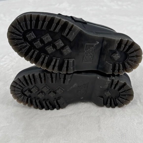 Dr Martens Adrian Quad Kiltie Platform Loafers Black Leather Womens 6 Retro Vibe - Picture 7 of 8